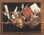 Trompe l'Oeil(Pinboard) (mk14), HOOGSTRATEN, Samuel van